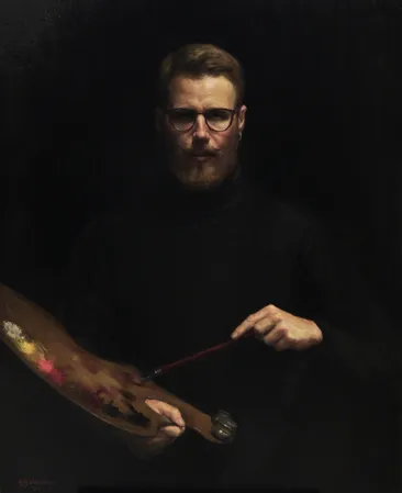 Portrait of Man with Brush